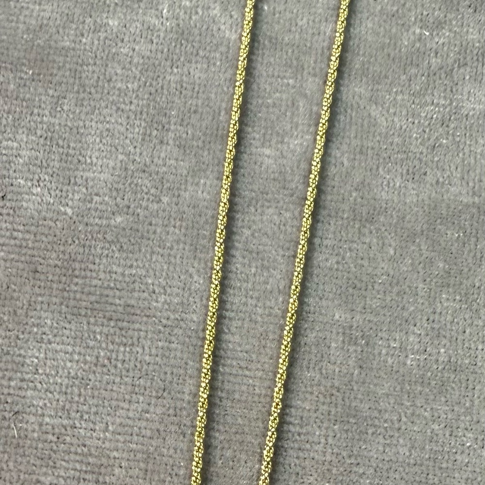 Christian Dior Necklace CD Logo Rhinestone Gold W15xH20mm Square Motif Black - Picture 7 of 11